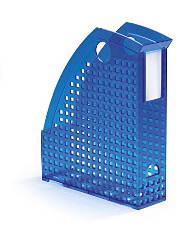 Durable Stehsammler Trend für Zeitschriften und Prospekte, 6 Stück, blau transparent, 1701625540 von Durable