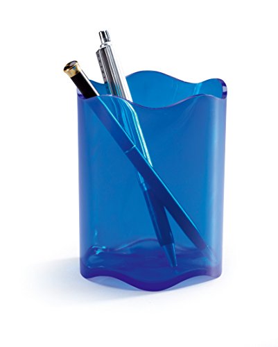 Durable Stifteköcher Trend, 1 Stück, blau transparent, 1701235540 von Durable