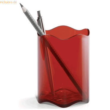 Durable Stifteköcher Trend transluzent rot von Durable