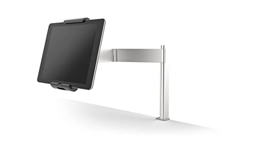Durable Tablet Tischhalterung (mit Schwenkarm für Tablets 7-13 Zoll, 360° drehbar mit Diebstahlsicherung) silber/anthrazit, 893123 von Durable