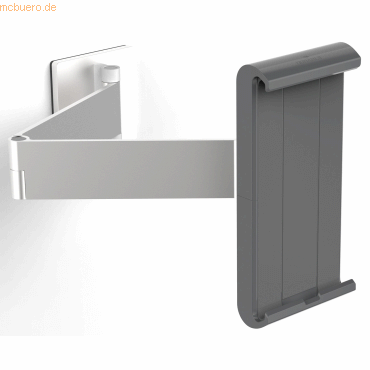 Durable Tablet-Wandhalter 7-13 Zoll mit Schwenkarm metallic silber von Durable