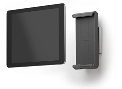 Durable Tablet Wandhalterung (für Tablets 7-13 Zoll, 360° drehbar mit Diebstahlsicherung) silber/anthrazit, 893323 von Durable