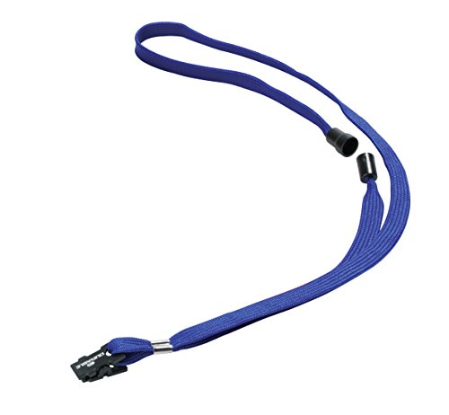 Durable Textilband (mit Sicherheitsverschluss, 44 x 10 mm) Packung à 10 Stück, blau, 811907 von Durable