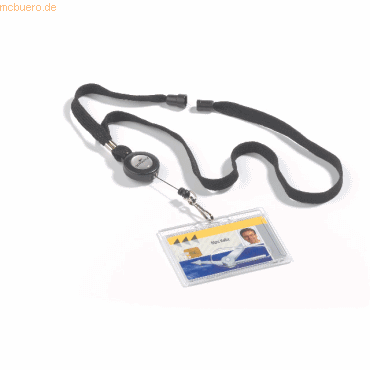 Durable Textilband mit Ausweishalter schwarz VE=10 Stück Durable Textilband mit Ausweishalter schwarz VE=10 Stück von Durable