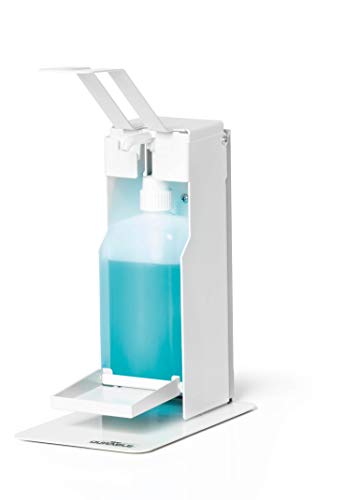 Durable Tisch-Desinfektionsspender mit Armhebel, für Desinfektionsmittel oder Seife, flexible Anpassung an Flaschengrößen bis 500 ml, weiß, 589602 Durable Tisch-Desinfektionsspender mit Armhebel, für Desinfektionsmittel oder Seife, flexible Anpassung an Flaschengrößen bis 500 ml, weiß, 589602 von Durable