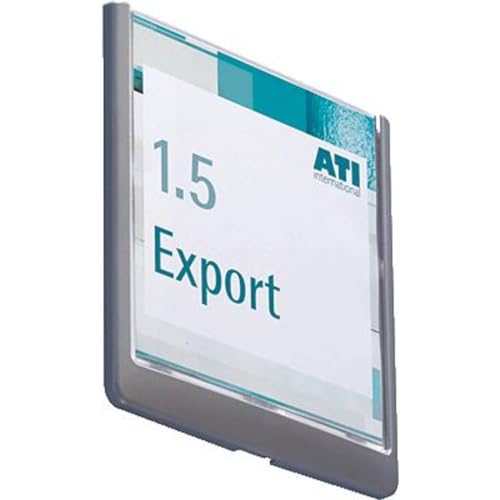 Durable Türschild Click Sign, 149 x 148,5 mm, zum Ankleben oder Anschrauben, graphit, 486237 von Durable