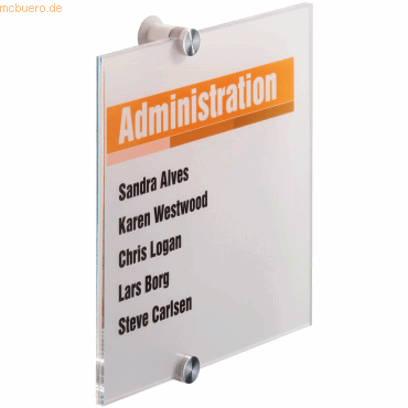 Durable Türschild CrystalL Sign 210x210mm farblos Durable Türschild CrystalL Sign 210x210mm farblos von Durable