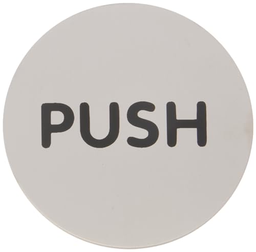 Durable Türschild Picto rund (Push, Ø 65 mm) metallic silber, 490065 von Durable