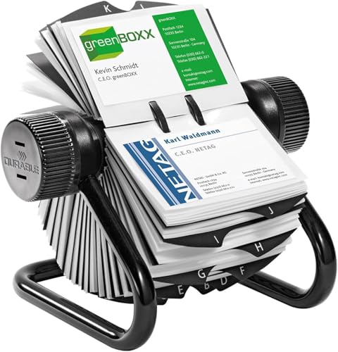Durable Visifix Rollkartei, für 400 Visitenkarten, Register A-Z, schwarz, 248101 Durable Visifix Rollkartei, für 400 Visitenkarten, Register A-Z, schwarz, 248101 von Durable