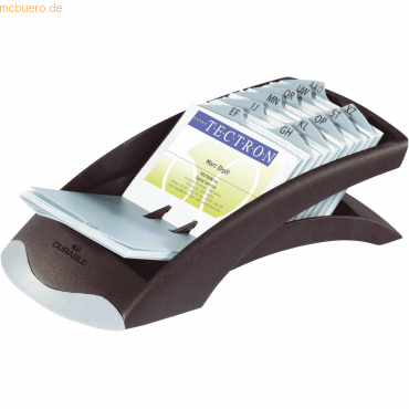 Durable Visitenkartenbox Visifix desk 245x131x67mm schwarz Durable Visitenkartenbox Visifix desk 245x131x67mm schwarz von Durable