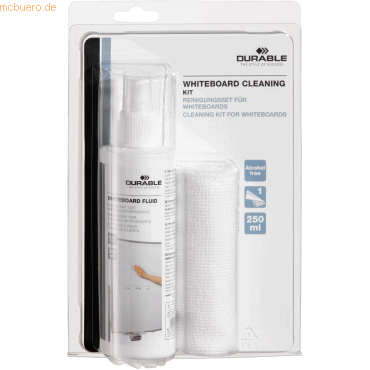 Durable Whiteboardreiniger 583300 250ml +Mikrofasertuch Durable Whiteboardreiniger 583300 250ml +Mikrofasertuch von Durable