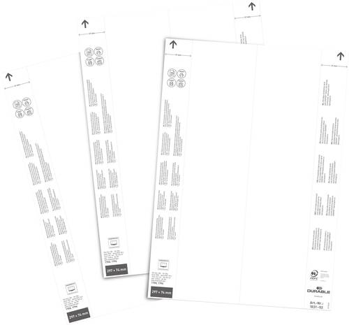 Einsteckschilderbogen (B x H) 297mm x 74mm 40St. von Durable