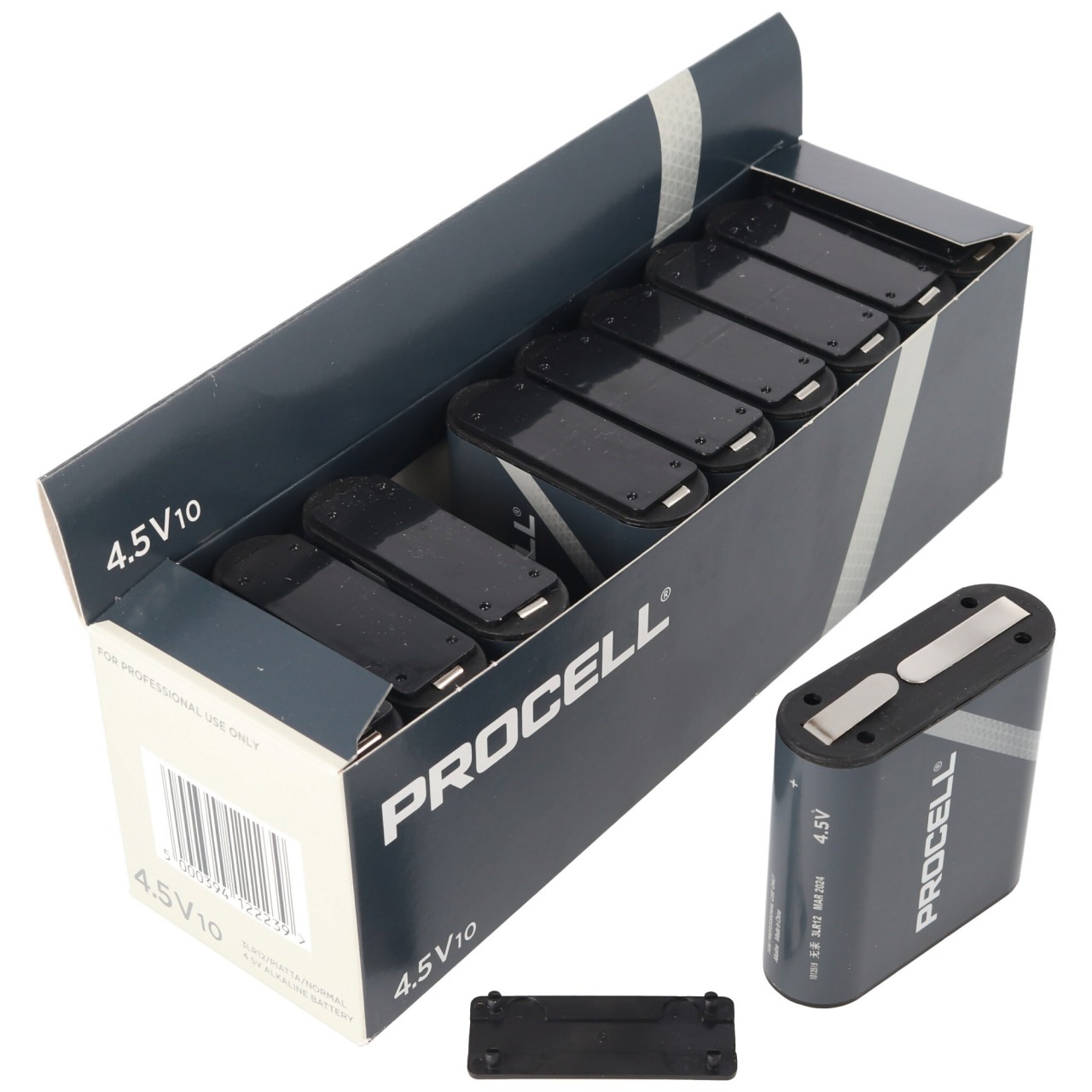 10 Stück Duracell Procell Alkaline 4,5 V Flachbatterie, 3LR12 im Karton von Duracell