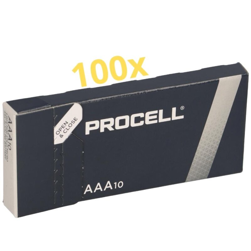 1000x Duracell Procell MN2400 Micro Batterie von Duracell
