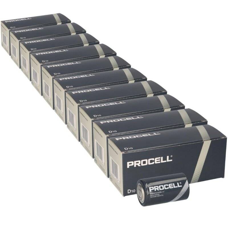 100x Duracell Procell MN1300 Mono Batterie von Duracell