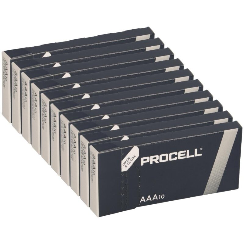 100x Procell AAA MN2400 Micro Batterie von Duracell