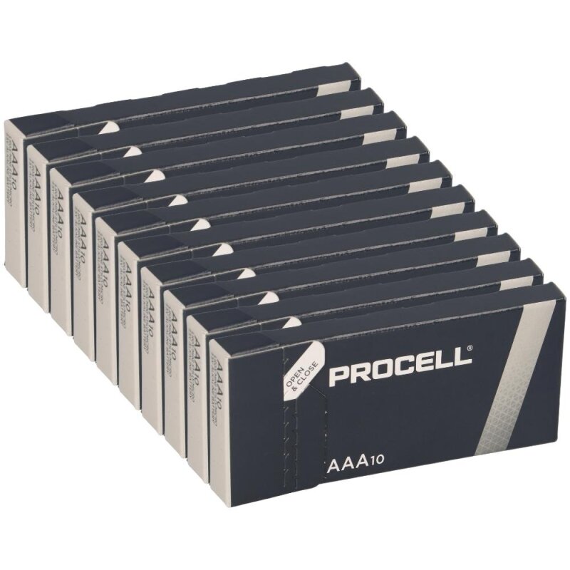 100x Procell AAA MN2400 Micro Batterie 100x Procell AAA MN2400 Micro Batterie von Duracell