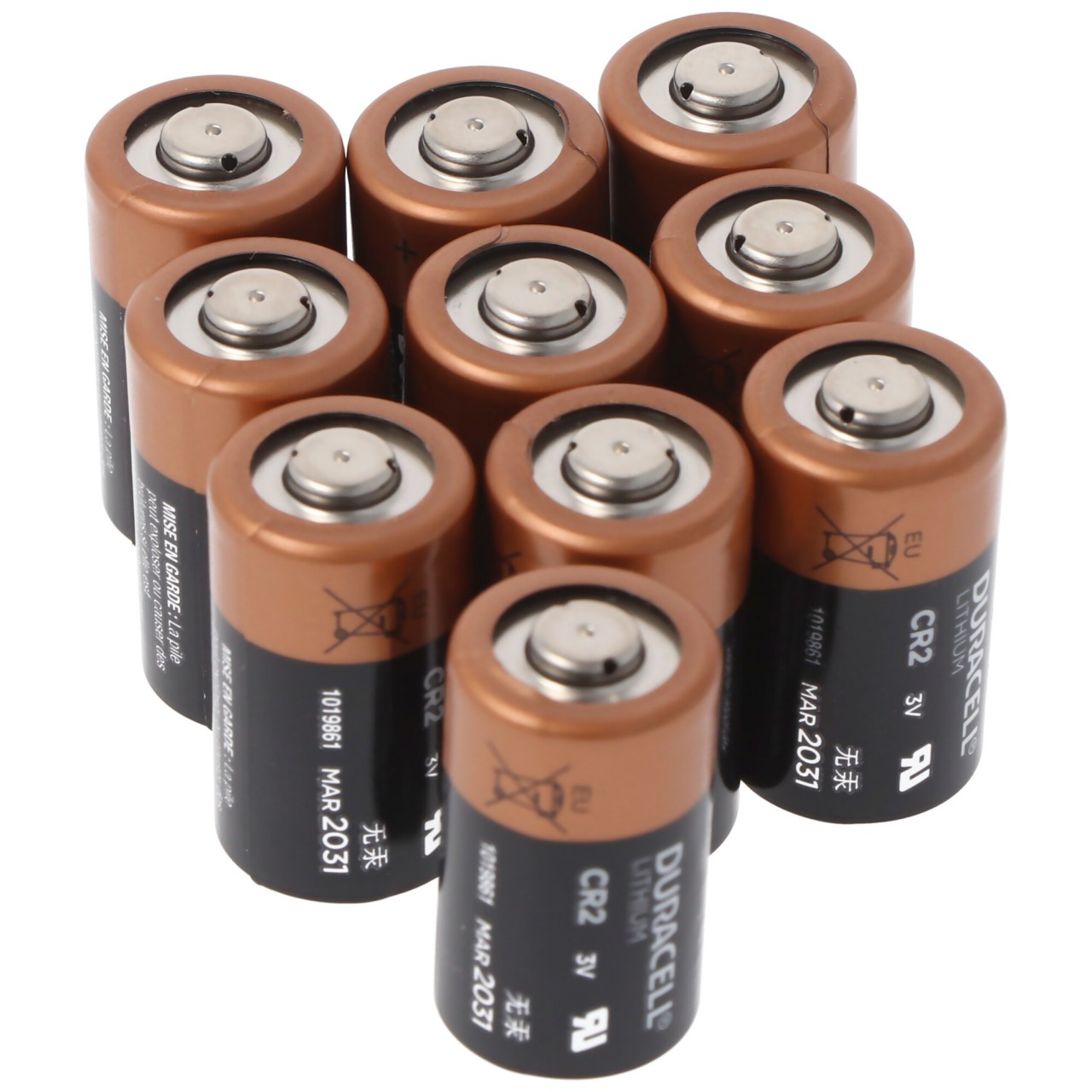 10x Duracell Photobatterie CR2 Lithium 3V max. 900mAh CR15H270 10x Duracell Photobatterie CR2 Lithium 3V max. 900mAh CR15H270 von Duracell