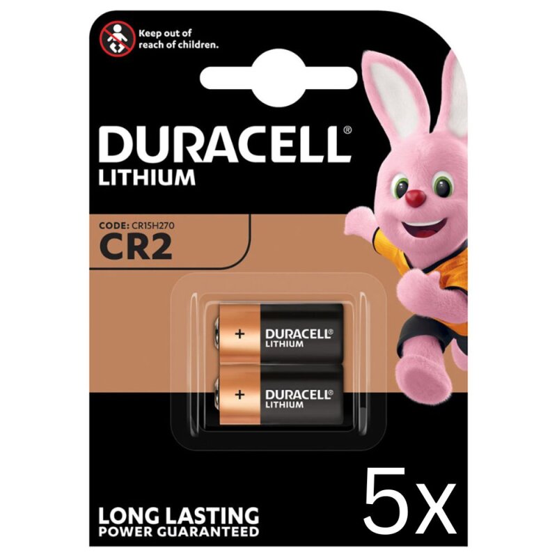 10x Duracell Photobatterie CR2 Ultra Lithium 3V / 850mAh (5x 2er Blister) von Duracell