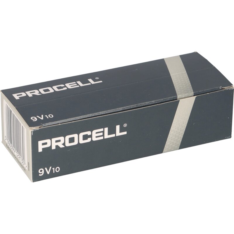 10x Duracell Procell MN1604 9V-Block Originalkarton (10St.) von Duracell
