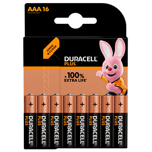 16 DURACELL Batterien PLUS Micro AAA 1,5 V von Duracell