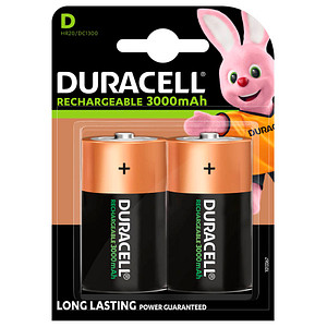 2 DURACELL Akkus PreCharged Mono D 3.000 mAh von Duracell