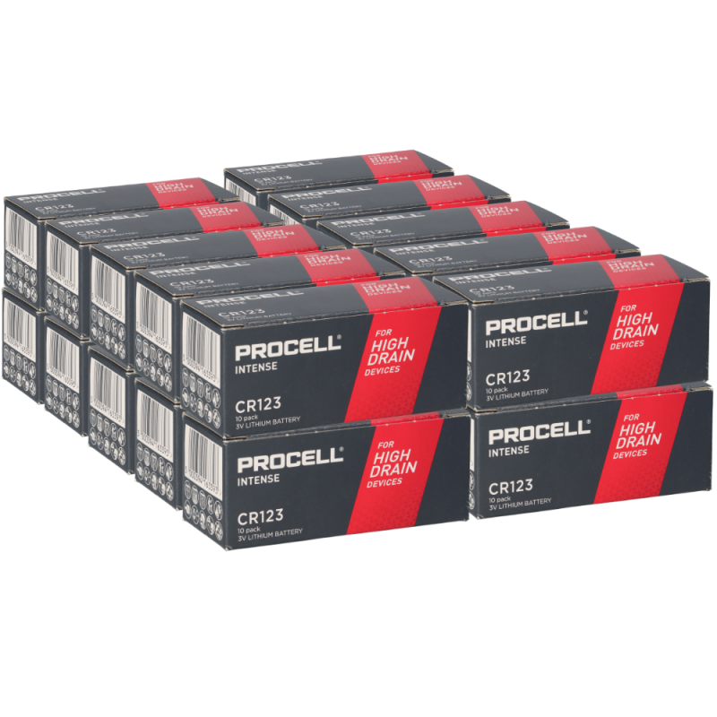 200x Procell Intense CR123A Lithiumbatterie 3V 1600mAh 200x Procell Intense CR123A Lithiumbatterie 3V 1600mAh von Duracell