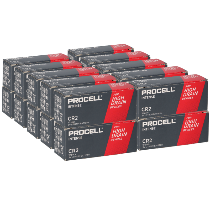 200x Procell Intense CR2 Lithiumbatterie 3V 920mAh von Duracell