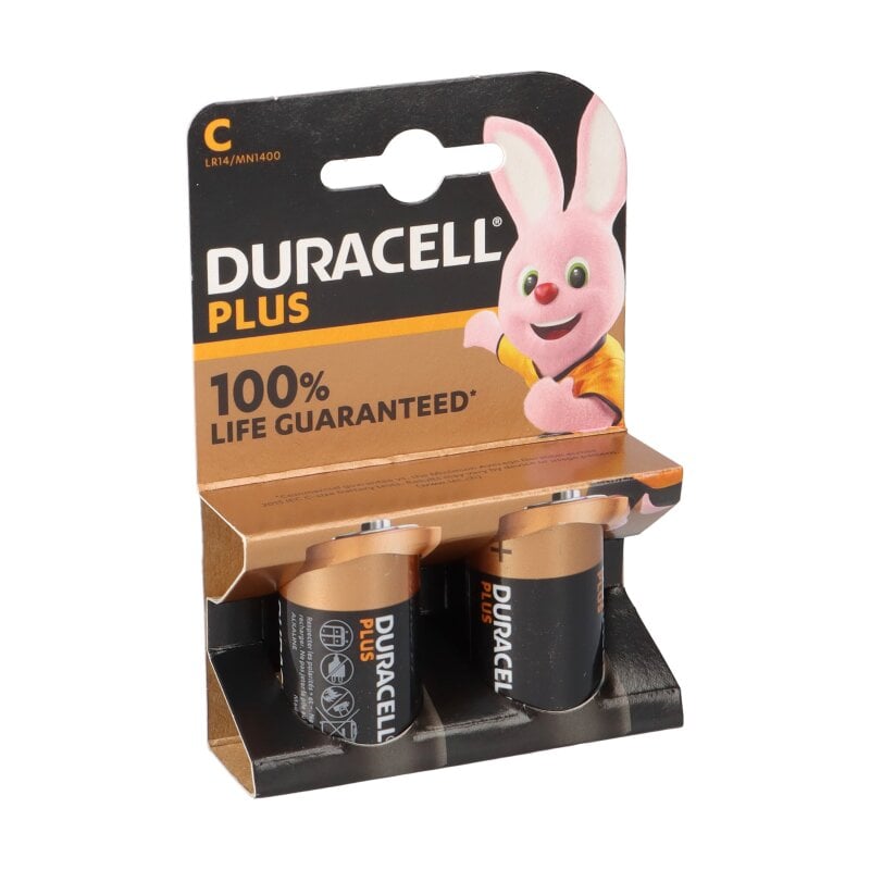 2x Duracell MN1400 Plus Power Baby C Batterie Akku 1,5V von Duracell