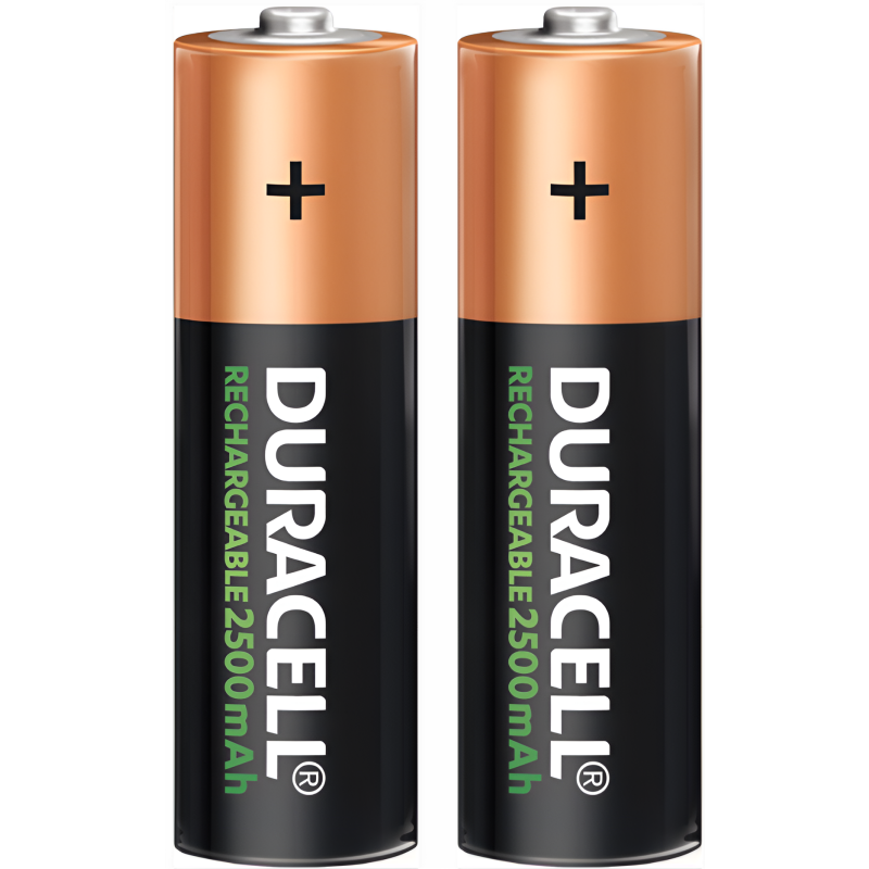 2x Duracell PreCharged AA Mignon Akku 1,2V 2,5Ah NiMH von Duracell