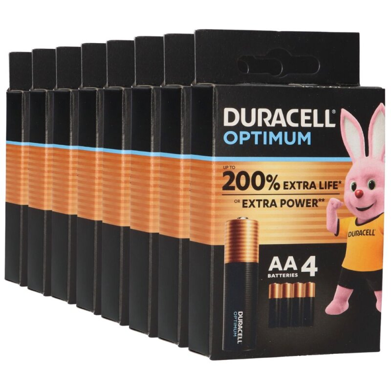 32x Duracell MN2400 AAA Micro Batterie Optimum (8x 4er Blister) von Duracell