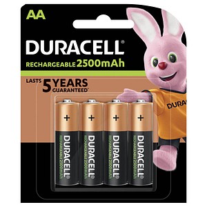 4 DURACELL Akkus PreCharged Mignon AA 2.500 mAh von Duracell