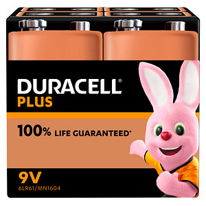 4 DURACELL Batterien PLUS E-Block 9,0 V von Duracell