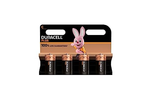 4 x Duracell C-Plus (1 Blistercard a 4 Batterien) 4 Batterien (LR14 / MN1400 / halbe Taschenlampe / Baby 1,5 V) von Duracell