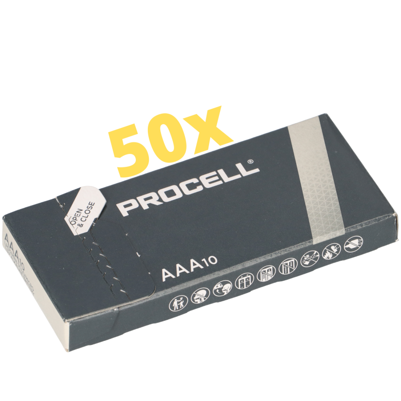 500x Duracell Procell MN2400 Micro Batterie von Duracell