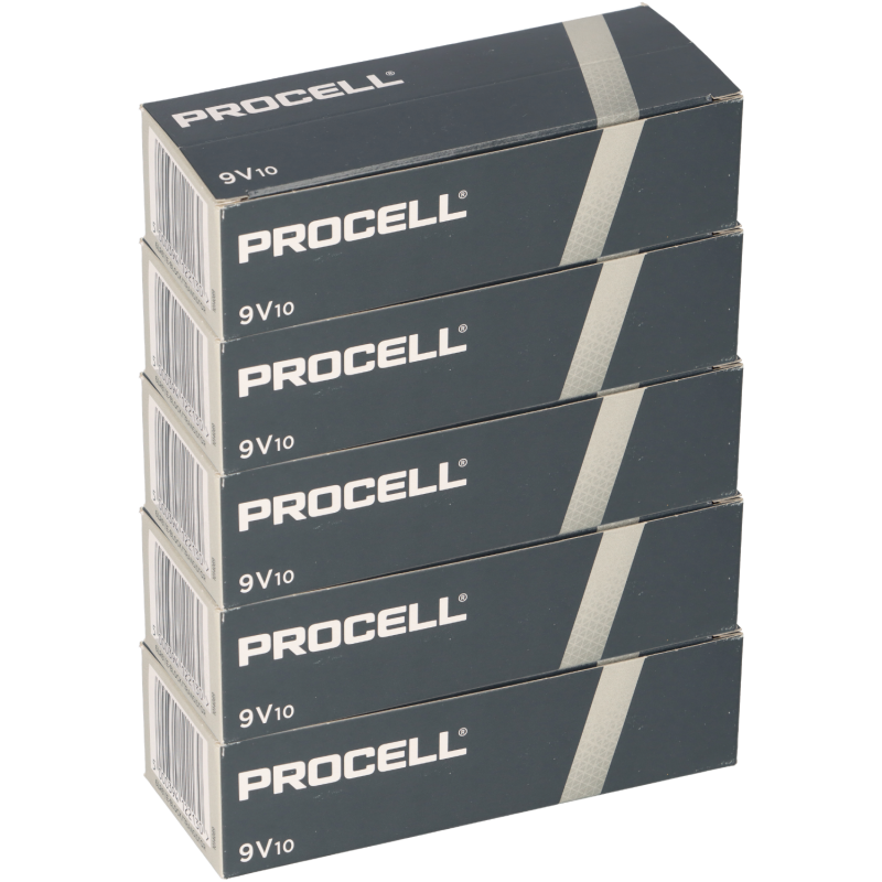 50x Duracell Procell MN1604 9V-Block von Duracell