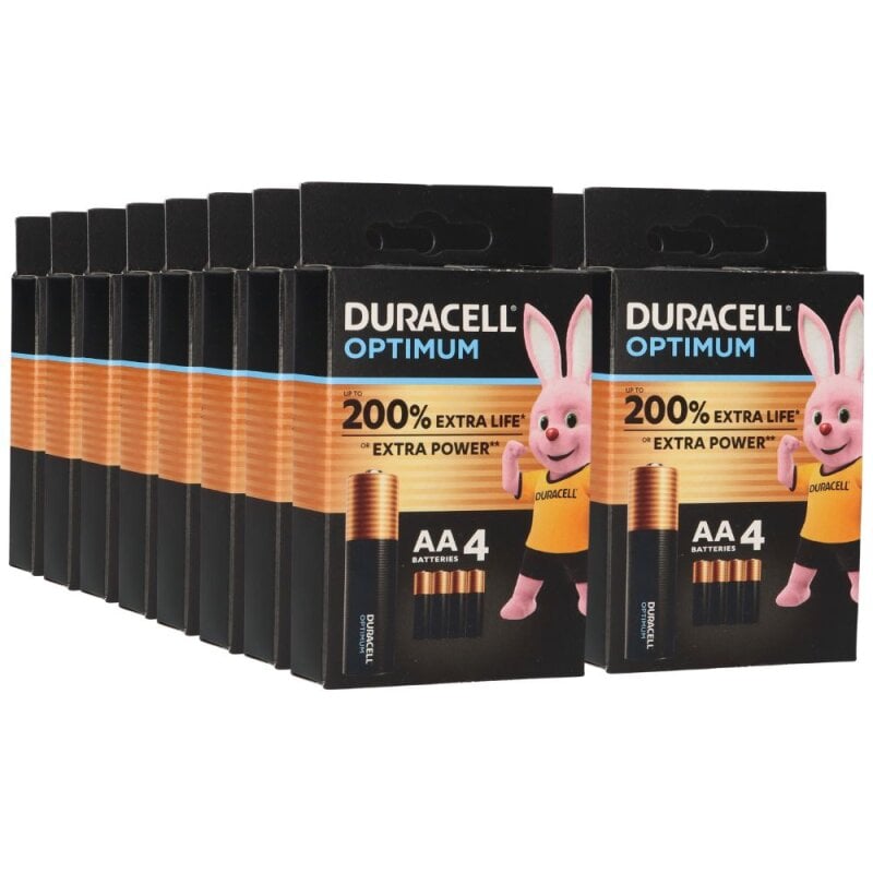 64x Duracell MN1500 AA Mignon Batterie Optimum (16x 4er Blister) von Duracell