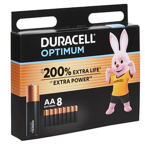 8 DURACELL Batterien Optimum Mignon AA 1,5 V von Duracell