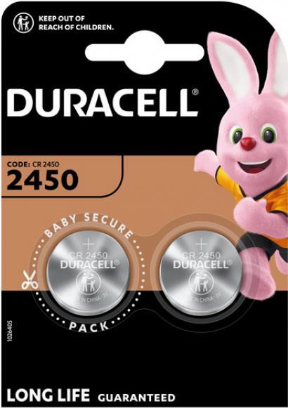 Batterie Lithium, Knopfzelle, CR2450, 3V (152137) von Duracell