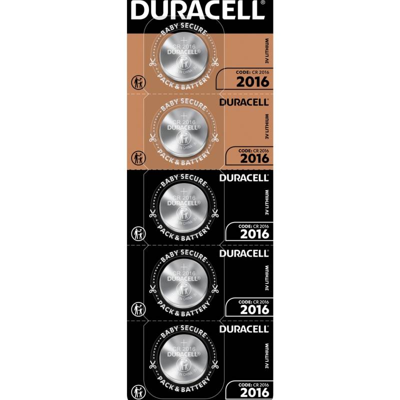CR 2016 Lithium-Knopfzelle 3V, Batterie von Duracell