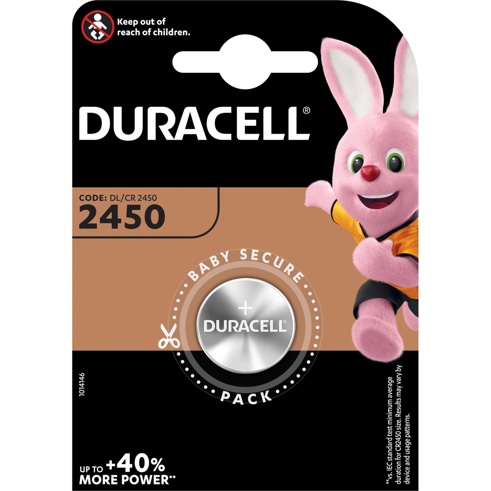 CR2450, Batterie von Duracell
