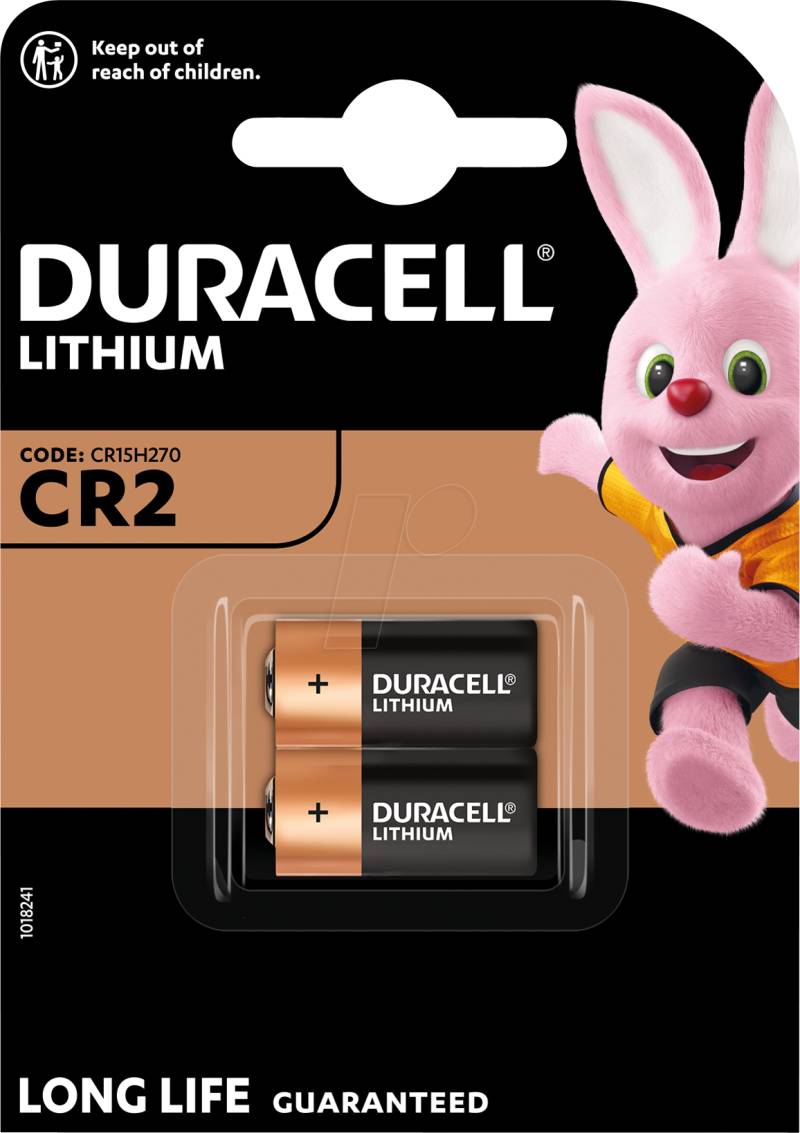 DURA C22 - Ultra, Batterie Lithium, CR2, 2er-Pack von Duracell