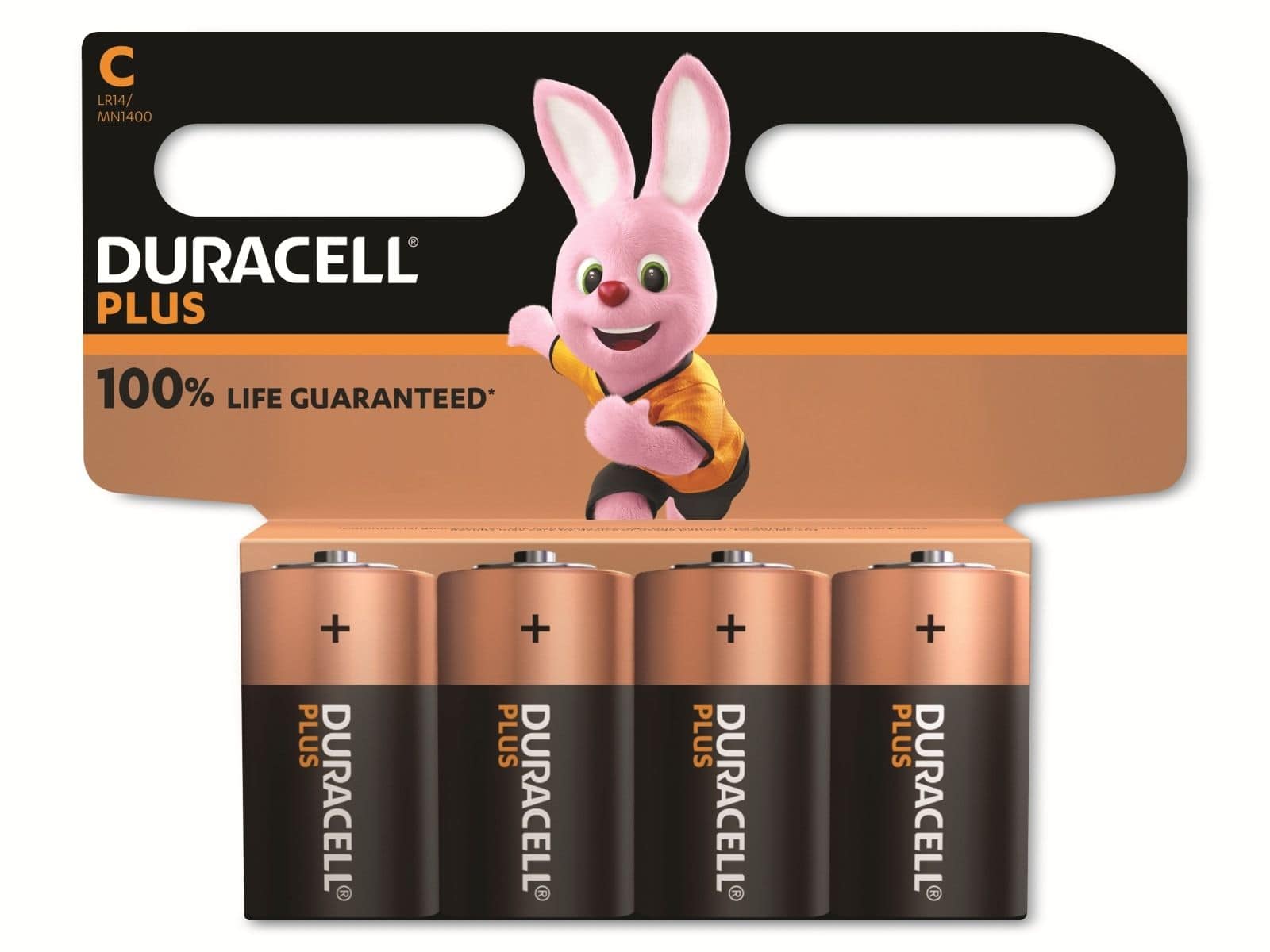 DURACELL Alkaline-Baby-Batterie LR14, 1.5V, Plus, 4 Stück von Duracell