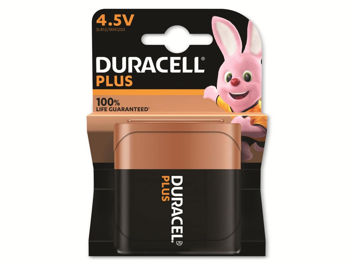 DURACELL Alkaline-Batterie 3LR12, 4.5V Plus von Duracell