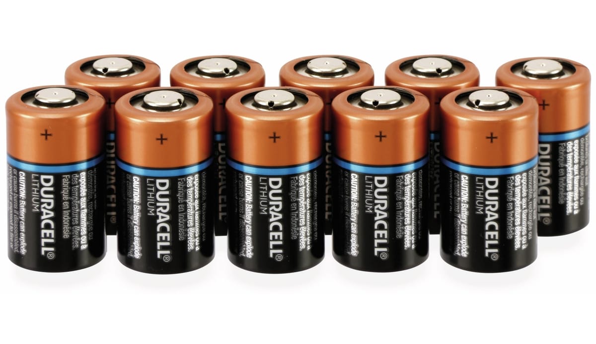 DURACELL Lithium-Fotobatterie, Lithium, CR2, 3V, 10 Stück DURACELL Lithium-Fotobatterie, Lithium, CR2, 3V, 10 Stück von Duracell