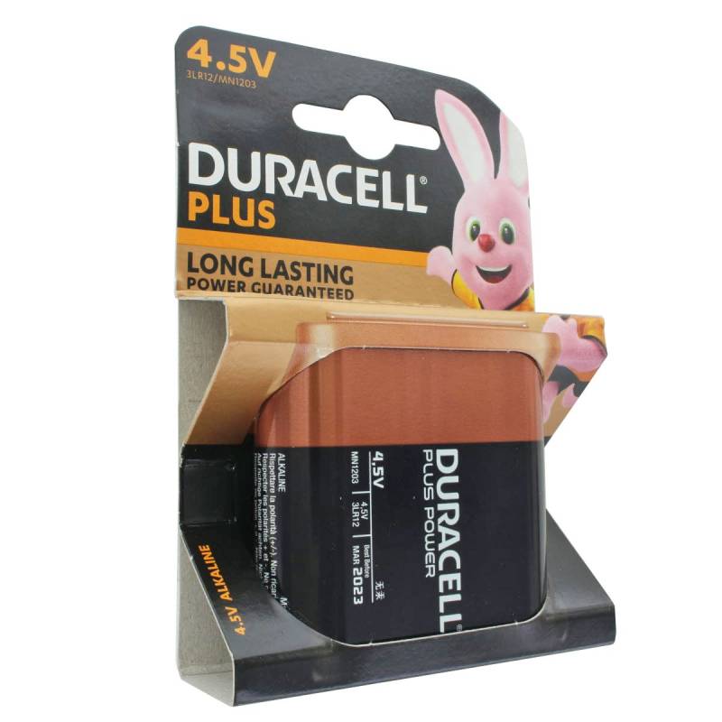 DURACELL Plus 4,5 Volt MN1203 3LR12 Flachbatterie 10 Stück von Duracell