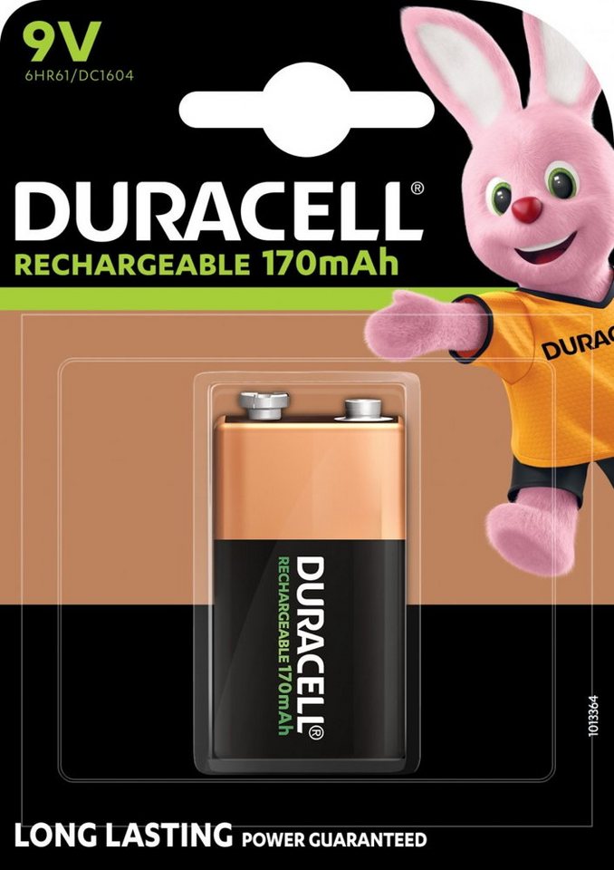Duracell 1 Duracell Akku 9V 170mAh Rechargeable NiMH Blister Akkupacks von Duracell