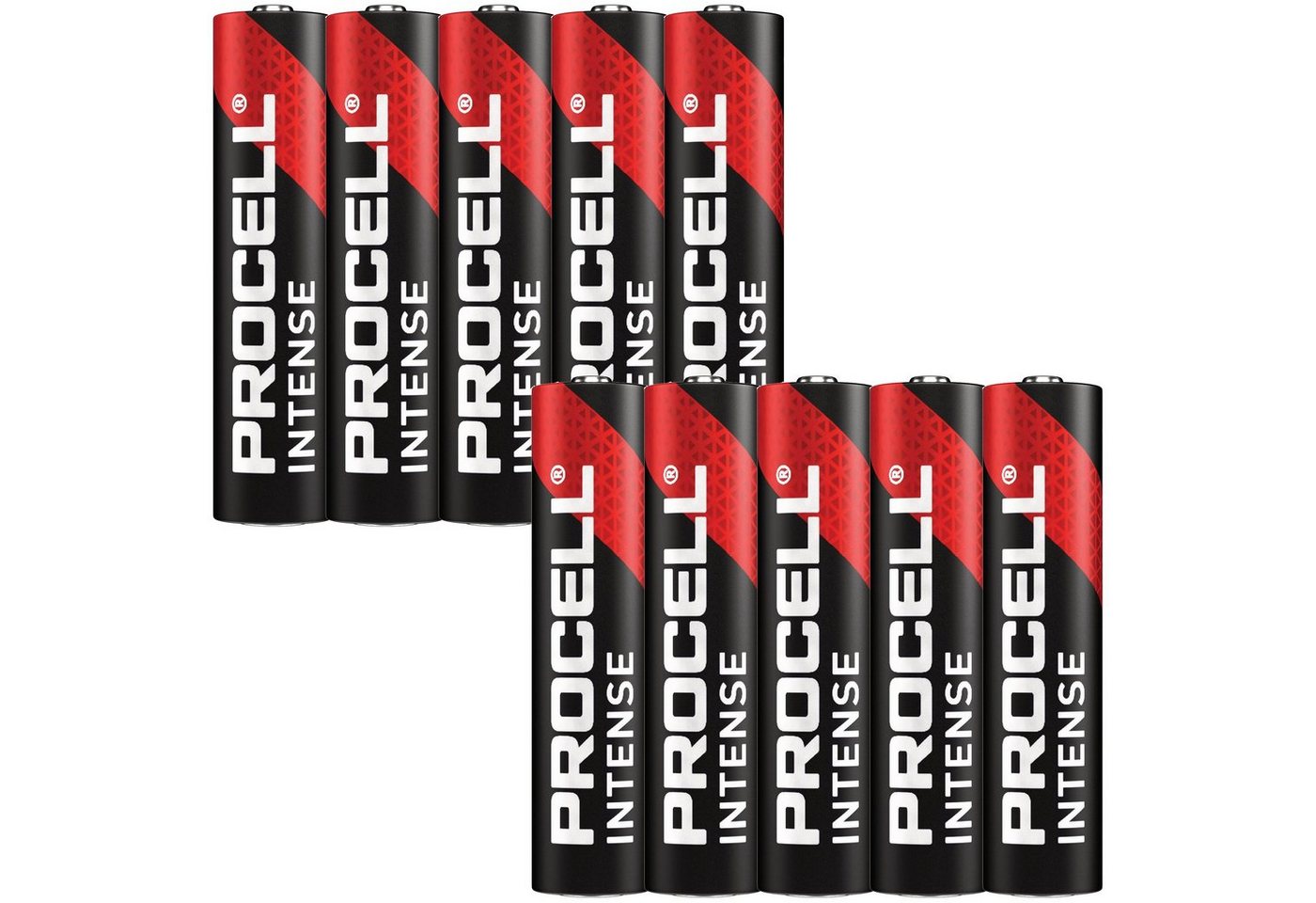 Duracell 10 Stück Duracell Procell Intense Alkaline AAA Micro LR03 1,5V im Kar Batterie, (1,5 V) von Duracell