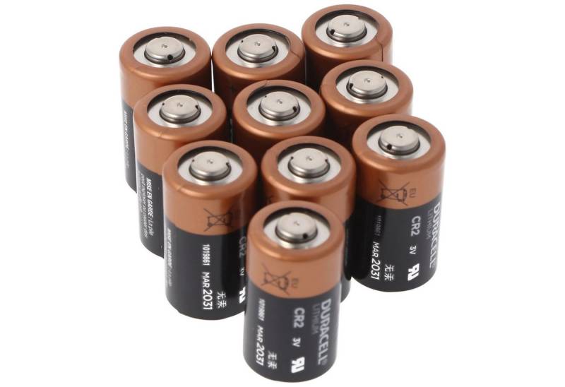 Duracell 10x Duracell Photobatterie CR2 Lithium 3V max. 900mAh CR15H270 Fotobatterie von Duracell