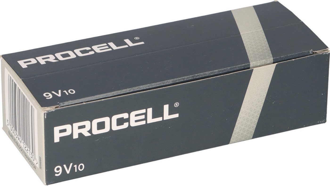 Duracell 10x Duracell Procell MN1604 9V-Block Originalkarton (10St) Batterie von Duracell